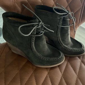 Cute Lucky Brand suede wedge heels